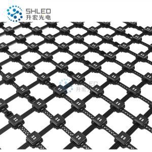 Pob tshab Led Mesh Kab Hlau RGB Led Mesh