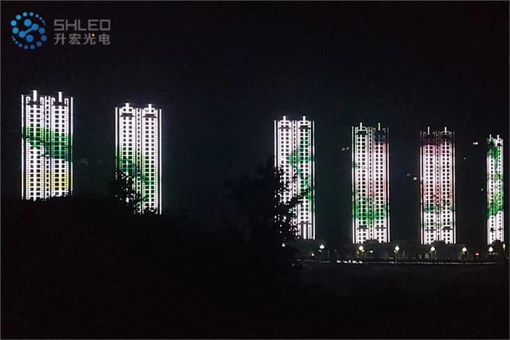 Led Pixel Dot Light For Building Facade Amusement Facilities