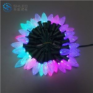 Hnub so Kho kom zoo nkauj C9 Led RGB Led Christmas hlua teeb