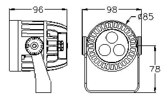 Round RGB Spot Light